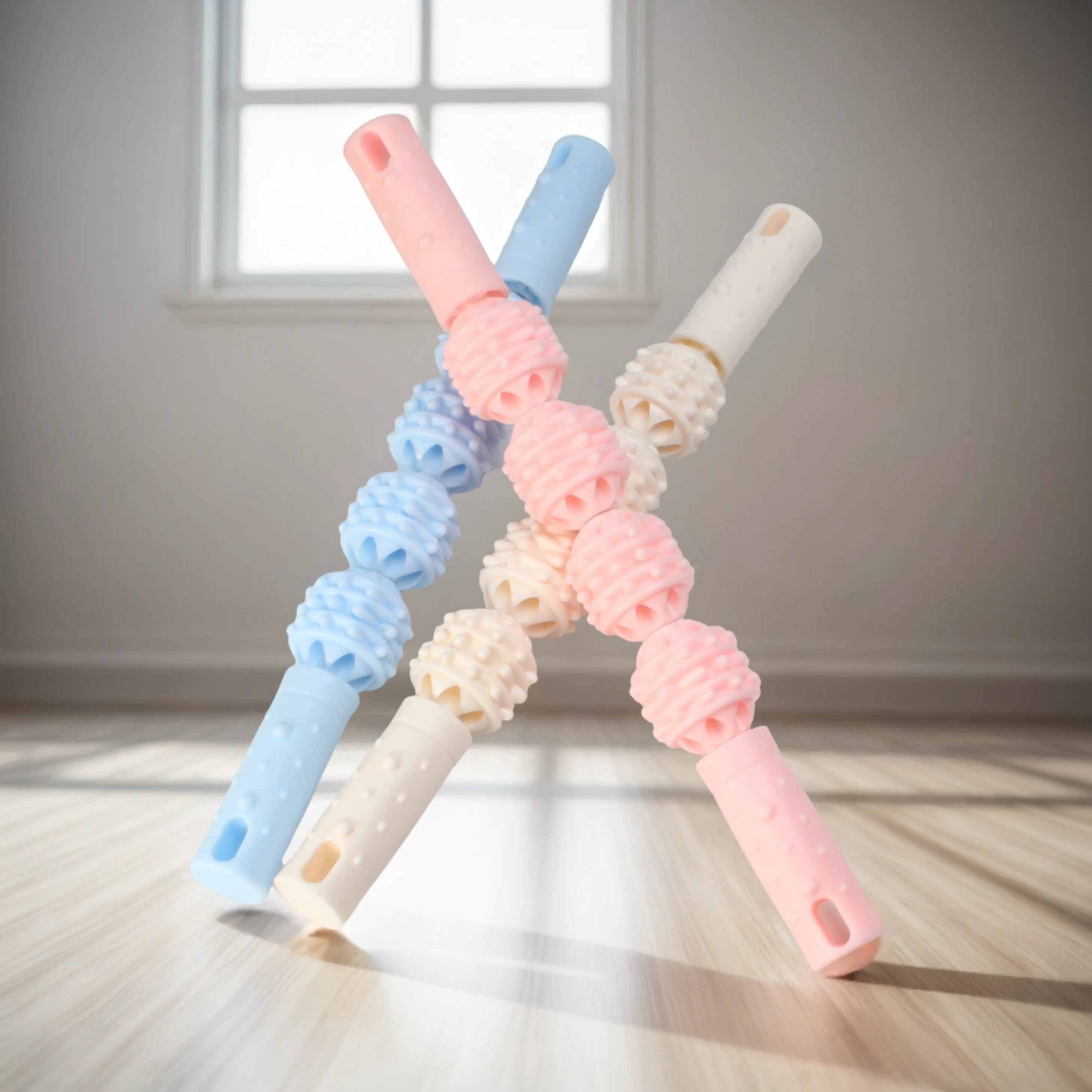 Тонкая Массажная палочка для ног Волчья зубная ролик фитнеса мышц растяжка