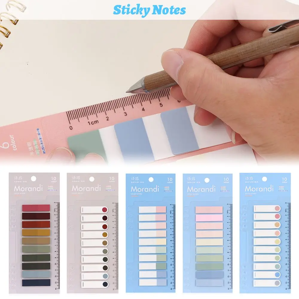 

60-200Sheets DIY Stationery Office Supplies Key Points Index Flags Label Paster Sticker Sticky Notes Loose-leaf Memo Pad