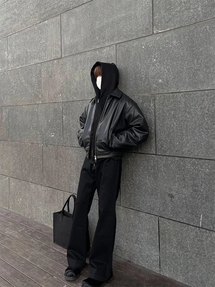 Зимний пуховик DM Tenacious утолщенный локомотив Cleanfit короткая куртка-бомбер кожаное