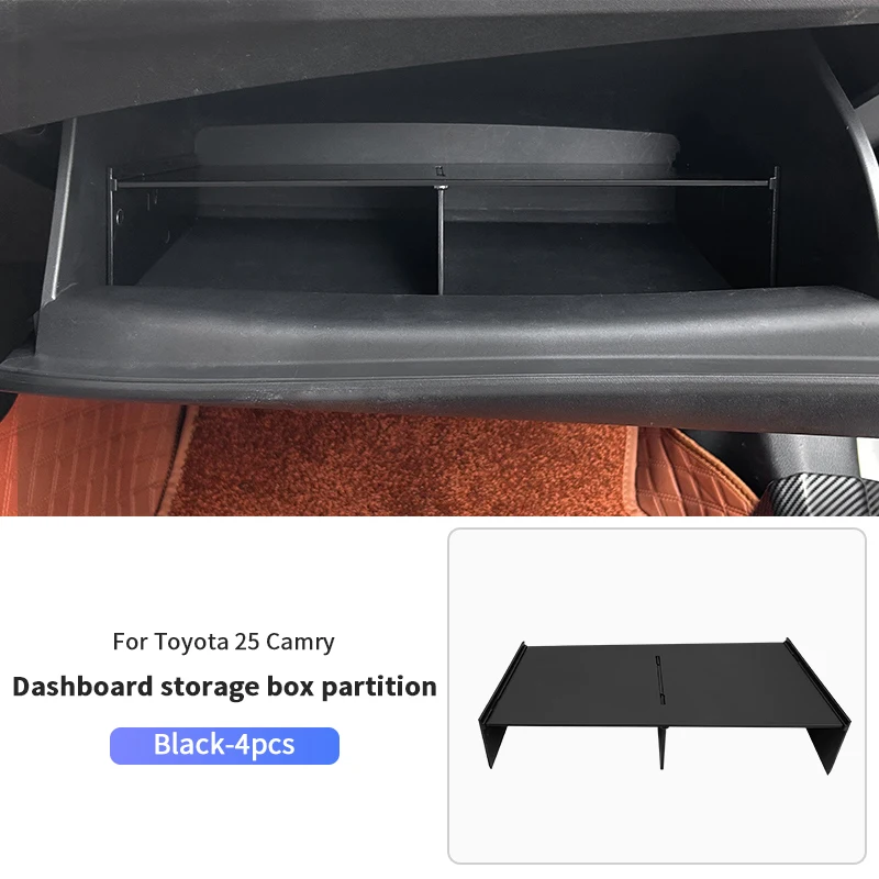 

TAJIAN автомобильный ящик для хранения пассажиров, перегородка из АБС-пластика, бардачок, органайзер для доски, аксессуары для интерьера для Toyota Camry 2025