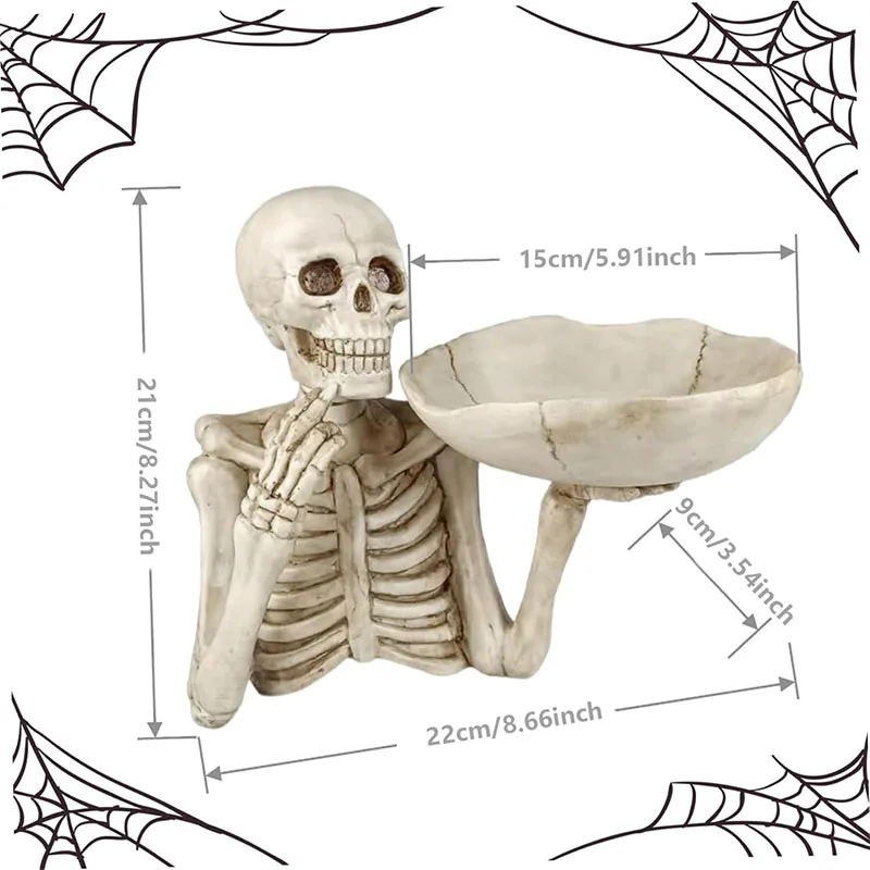Ермакова Хэллоуин Миска для конфет Смола Панк Череп Чаша Ключ Фруктовые закуски