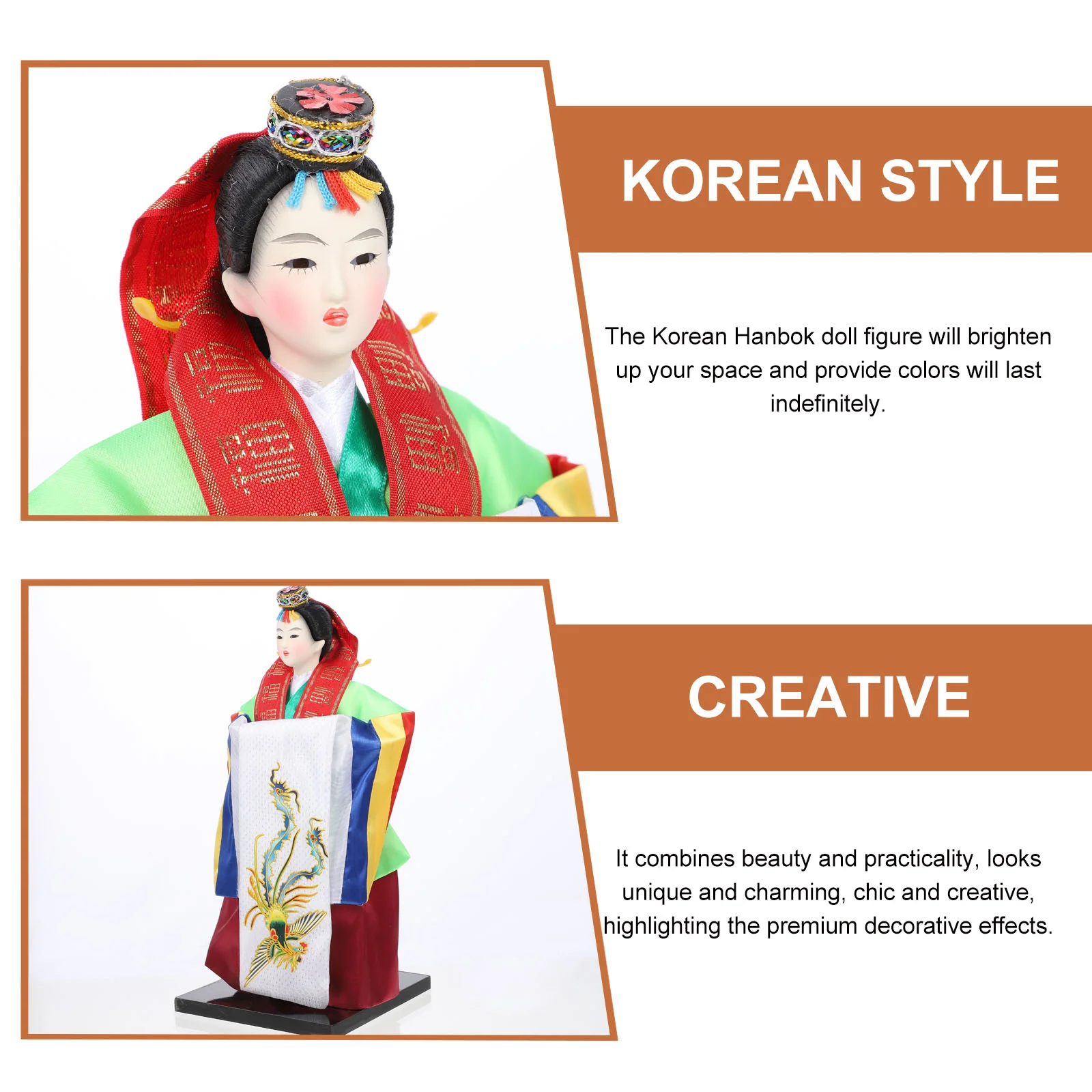 Украшение ручной работы корейская фигурка ханбок подарок традиционная