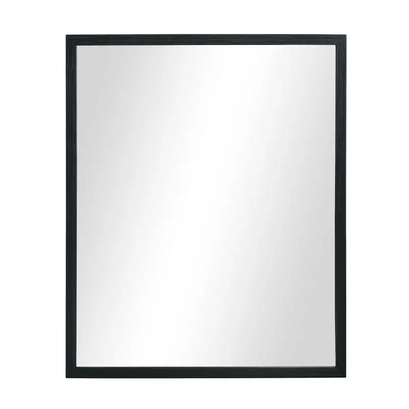 

Black Finish Rectangular Wall Mirror