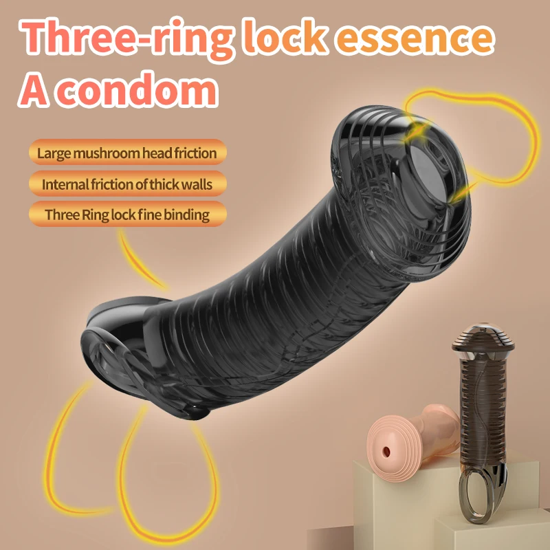 

Кольца для пениса для мужчин, задержка эякуляции, более сильная эрекция, пенис, рукав для увеличения, Стимуляция клитора, для пар, оргазм, секс-игрушки для взрослых