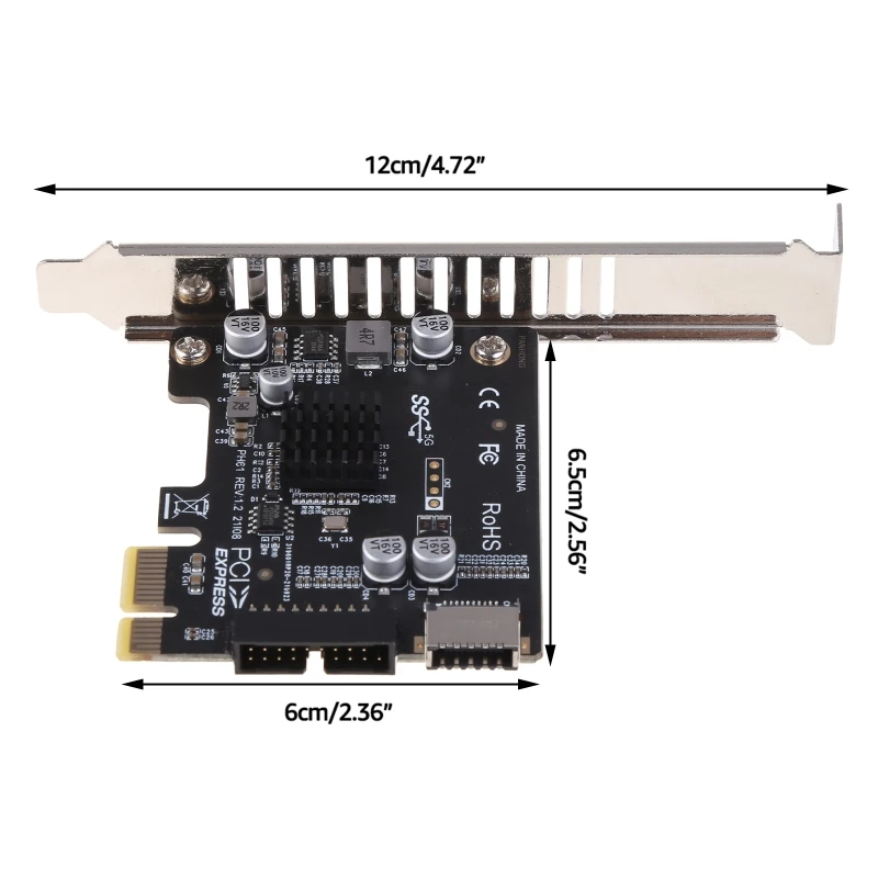 PCI-E — USB3 Type-E Передняя панель Type-C 19P Плата расширения для X1–X16