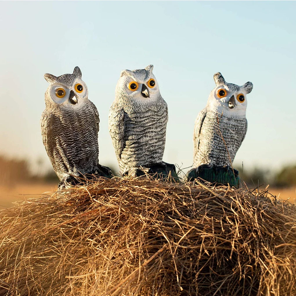 Пластиковая приманка в виде совы для искусственного пугала декоративная статуя