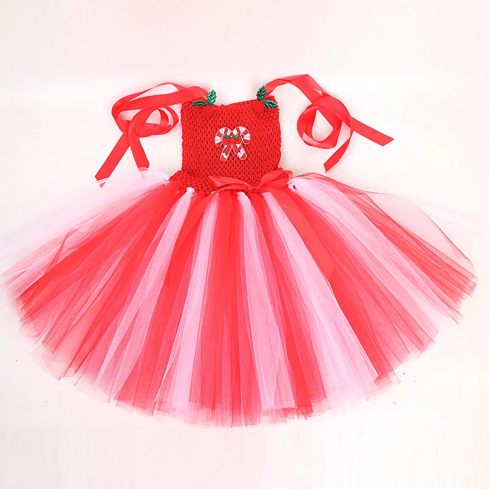 Рождественские костюмы ярких тростей для девочек рождественские праздничные