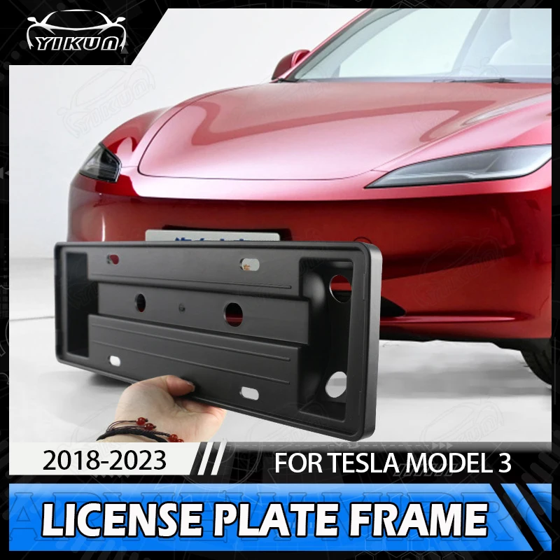 

Запасная рамка для Tesla Model 3 для номерного знака New Energy, модель 3, аксессуары для модификации спереди, артефакт, детали 2021, 2022, 2023