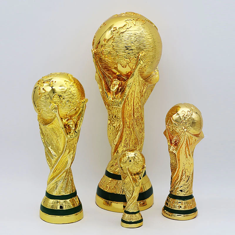 

Resin World Cup European Cup Football Trophy Golden Soccer Craft Champion Souvenir Mascot Fan Gifts Home Decoration escultura