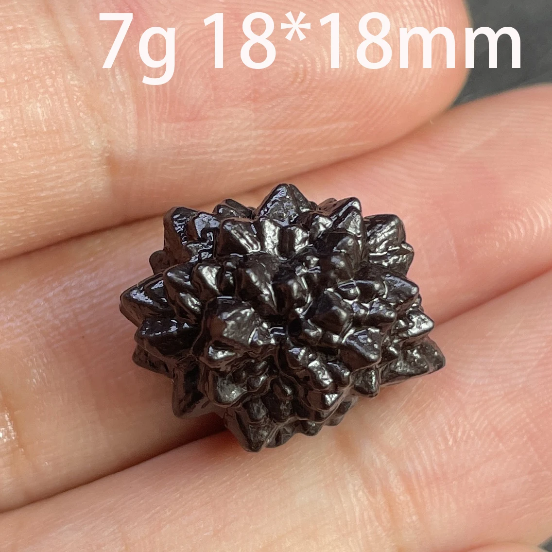 Природный Карбонат черный алмаз Несимметричное пророчество камень с