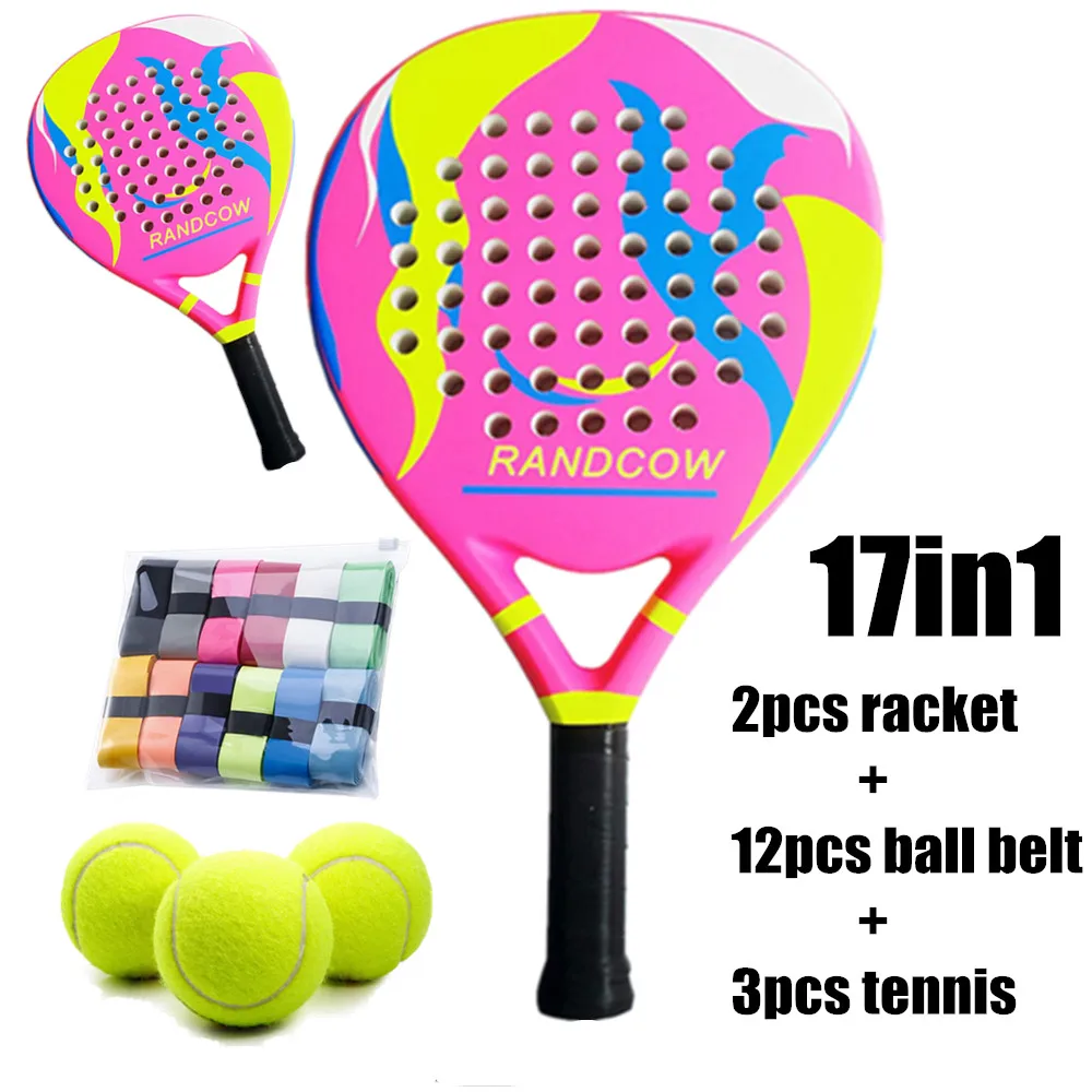 

Beach Tennis Racket Carbon Fiber Frame Soft EVA Core New Model