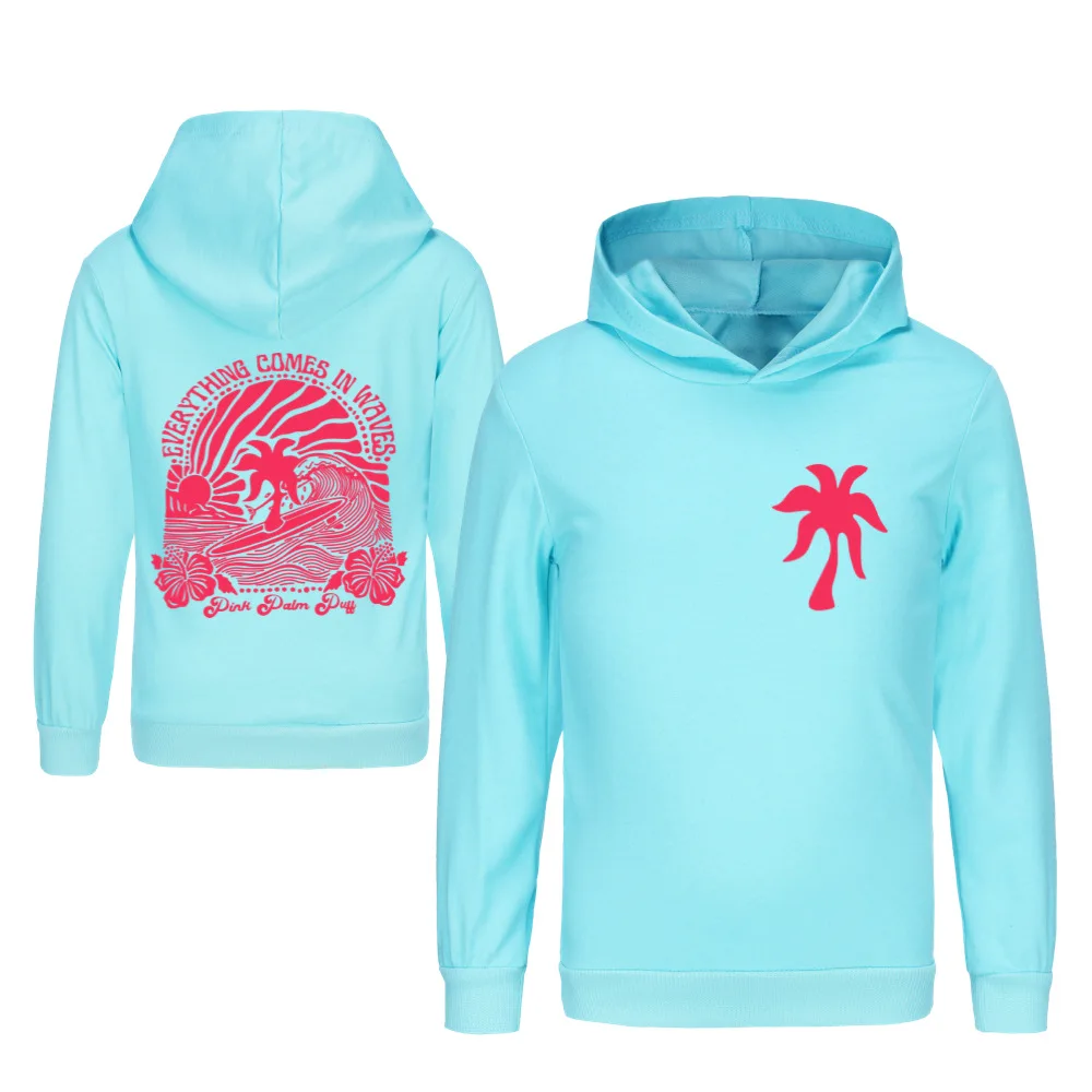 Детская толстовка с капюшоном и длинным рукавом мультяшным принтом