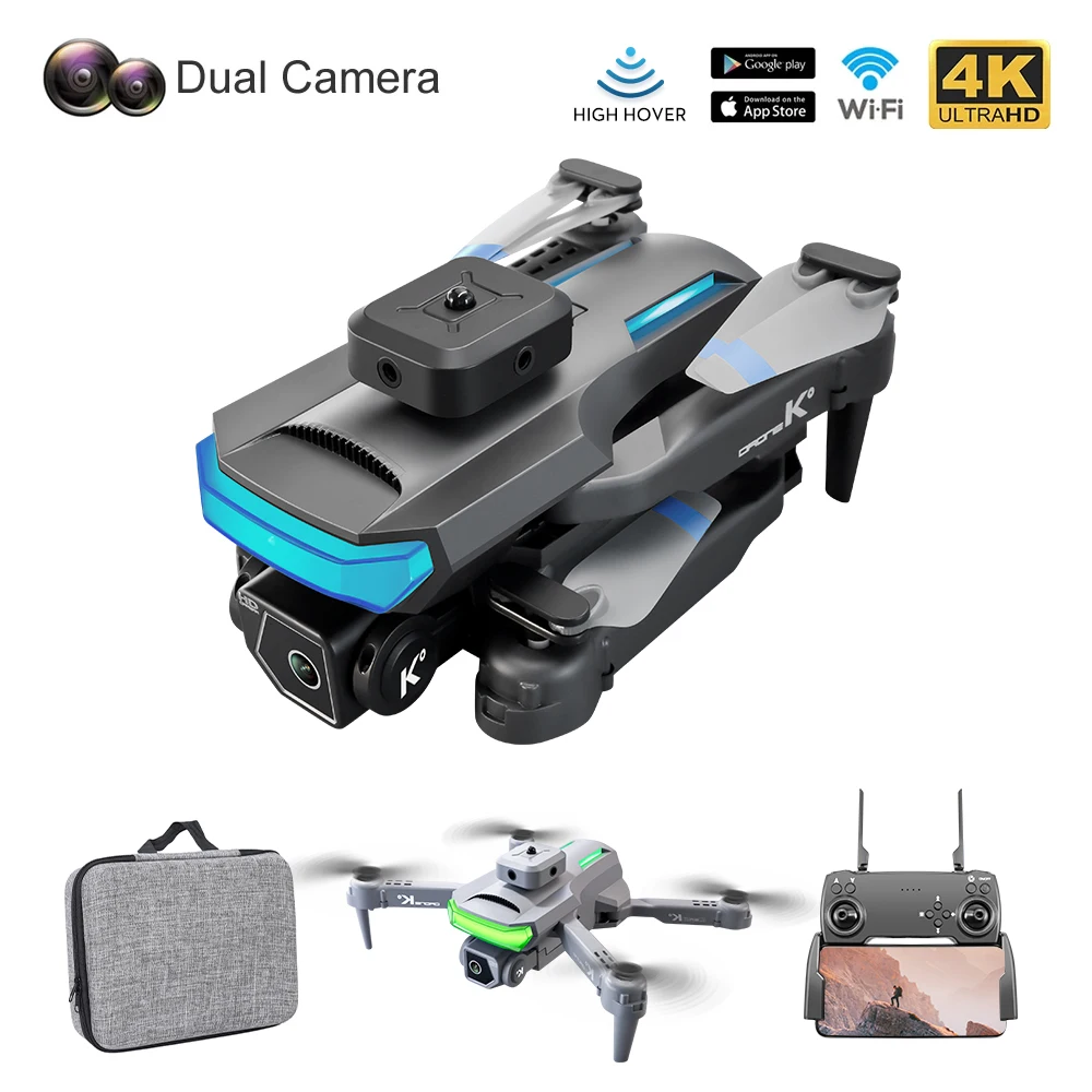 

New XT5 Drone 4k Professional HD Camera 2.4G with Obstacle Avoidance Optical Flow Hold Foldable Quadcopter RC Helicopter Toy Gif