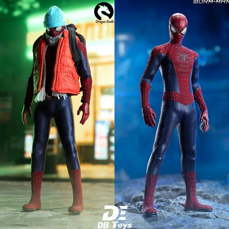 Фото В наличии: Оригинальная фигурка DB TOYS 6 дюймов, Эндрю Гарфилд, Человек-паук, масштаб 1/12, полный комплект, модель, игрушка, украшение. №1