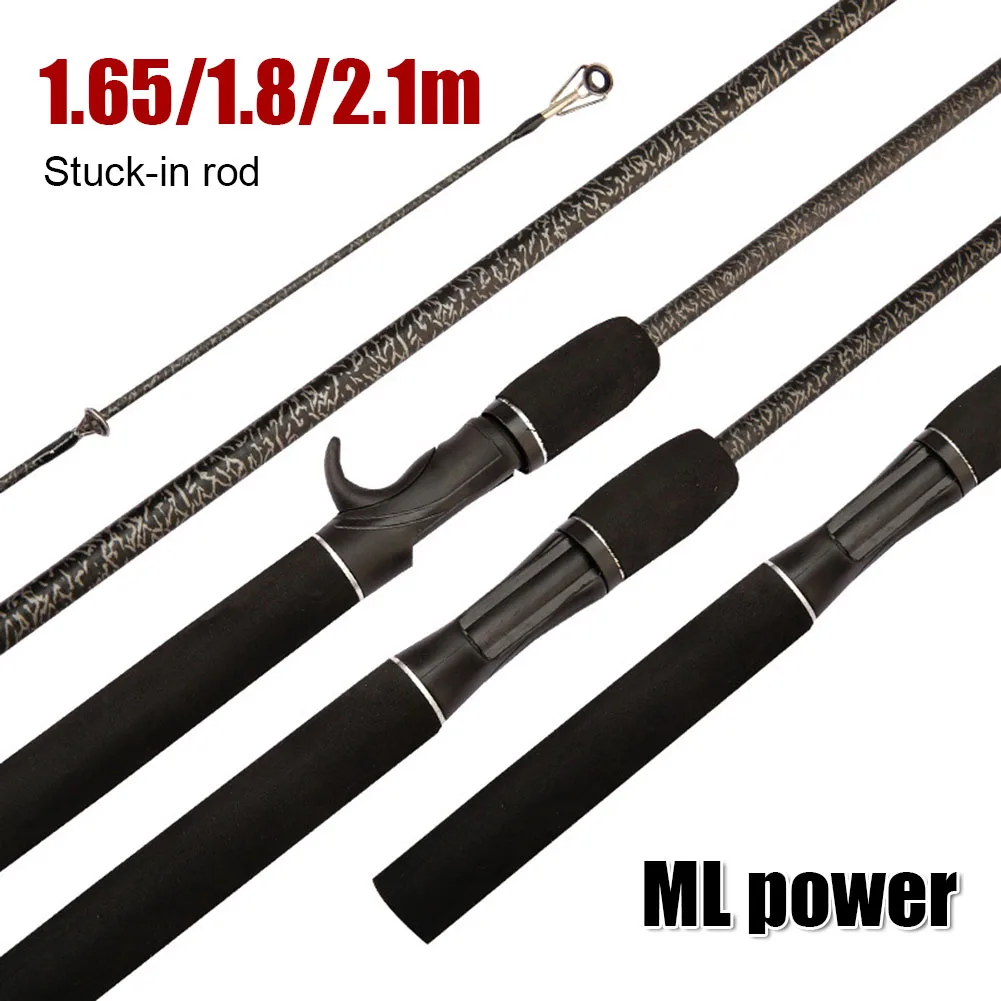 

Portable Spinning Casting Rod 1.65m/1.8m/2.1m Fiber Glass Fishing Rod 2-Piece ML Power Carp Fishing Freshwater Tackle Acessories