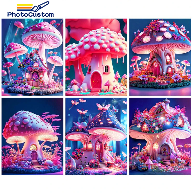 

PhotoCustom 40x50cm DIY Oil Painting By Numbers Abstract Hourse On Canvas Acrylic Paint Pictures By Numbers Kit Home Decoration