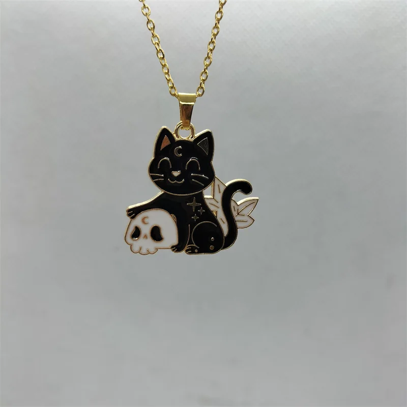 

Модное эмалированное ожерелье Yungqi с подвеской в виде Луны, ошейник с подвеской в виде дерева, гор, дома, ландшафта, чокер для женщин, девушек, ...