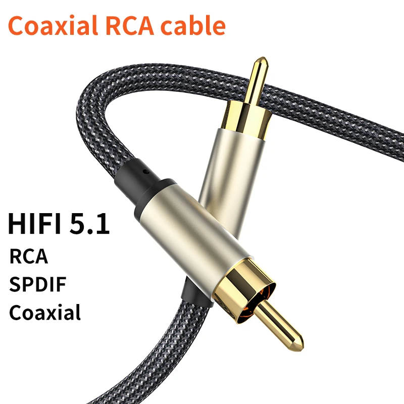Коаксиальный цифровой аудио RAC кабель SPDIF RCA к RCA кабель Аудио ...