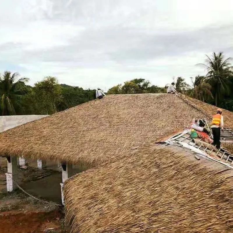 Пластиковая соломенная имитация домашней крыши из соломенного материала для