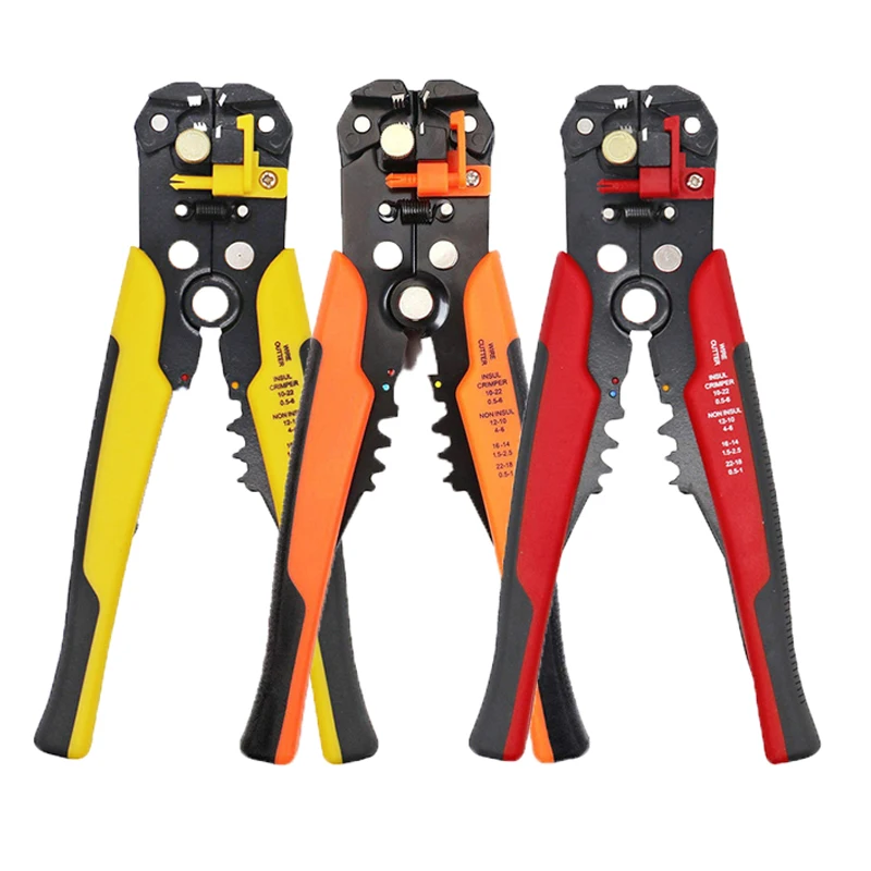 

Crimper Cable Cutter Automatic Wire Stripper Multifunctional Stripping Tools Crimping Pliers Terminal 10-24 AWG (0.2~6.0mm²)