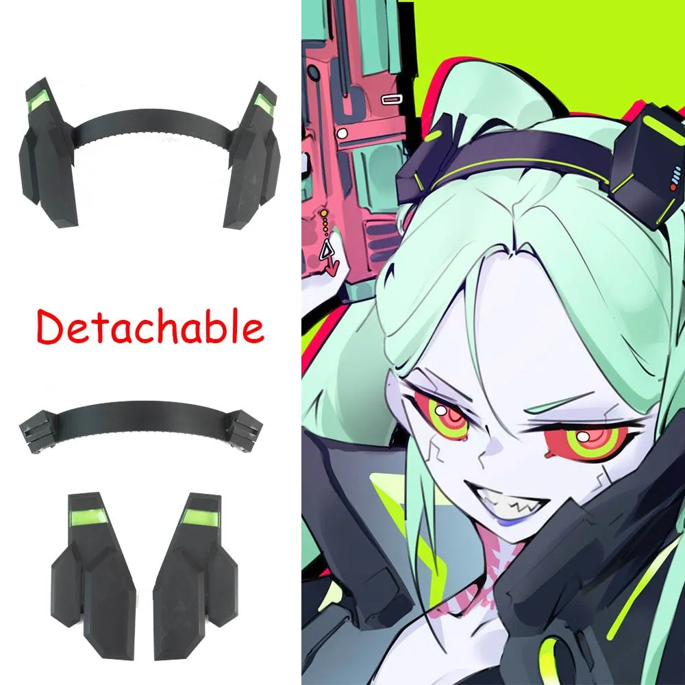 

Rebecca Cyberpunk Edgerunner Anime Cosplay Hairband Detachable Hair Accessories Costume Props