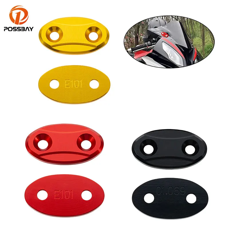 

Block OFF Plate Rear View Mirror Hole Cover Motorcycle Mirror Chassis Code Cap Base Block for BMW S1000RR Kawasaki ZX6R YAMAHAR1