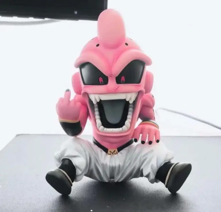 

Dragon Ball Z GK Kids Buu Middle finger PVC Action Figure Collection Model Toys 12cm