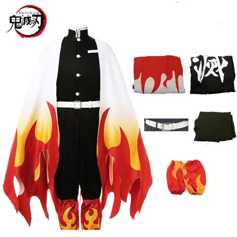 

Rengoku Kyoujurou Cosplay Anime Demon Slayer Cosplay Costume Kimono Kimetsu no Yaiba Cosplay Uniforms Wig