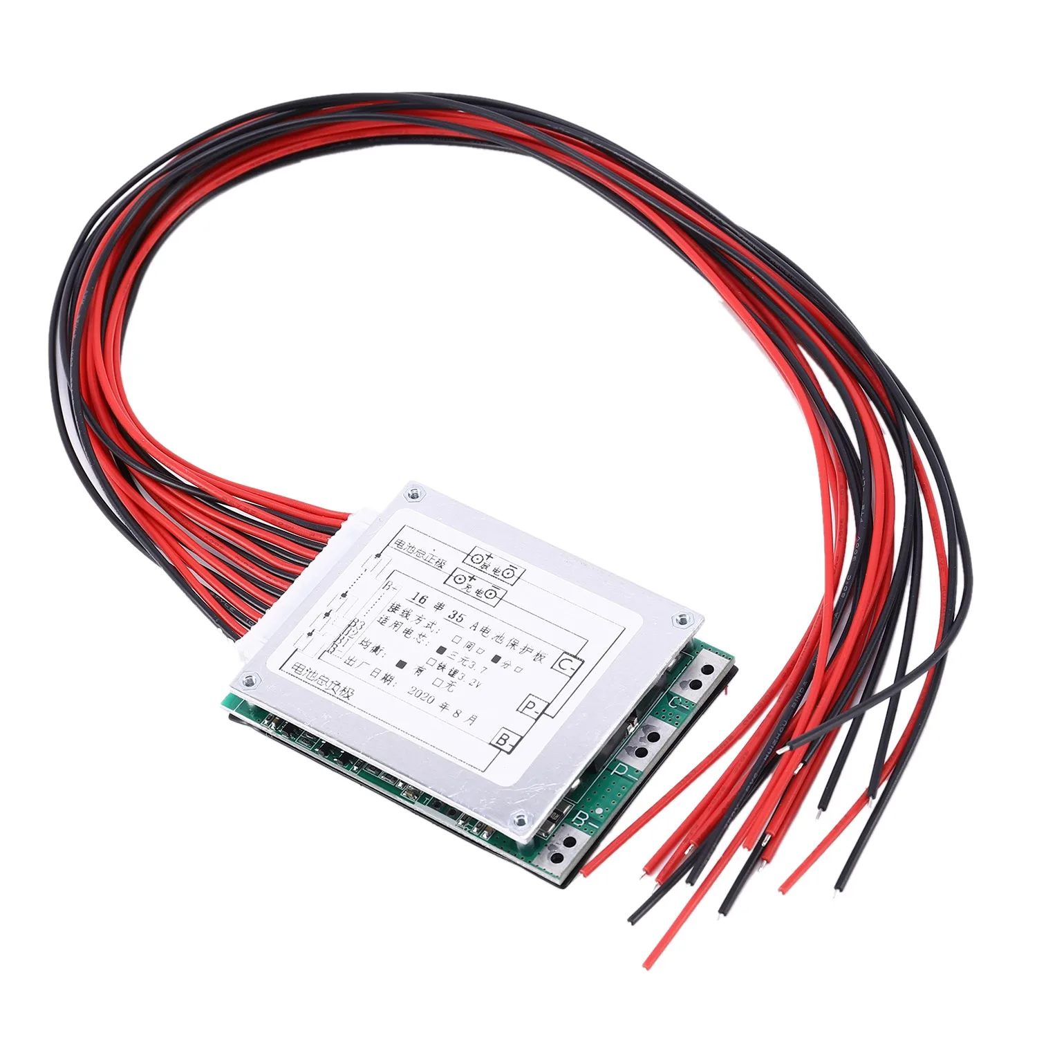 

16S 60V 35A -Ion Lithium BMS PCB Protection Board with Balance UPS Energy Inverter