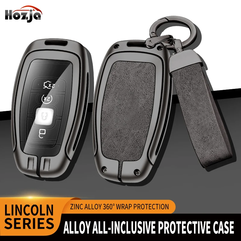 Чехол для автомобильного ключа из сплава, чехол для Lincoln Corsair Nautilus Aviator Continental Navigator MKC MKZ MKX, удаленный держатель, защитный чехол
