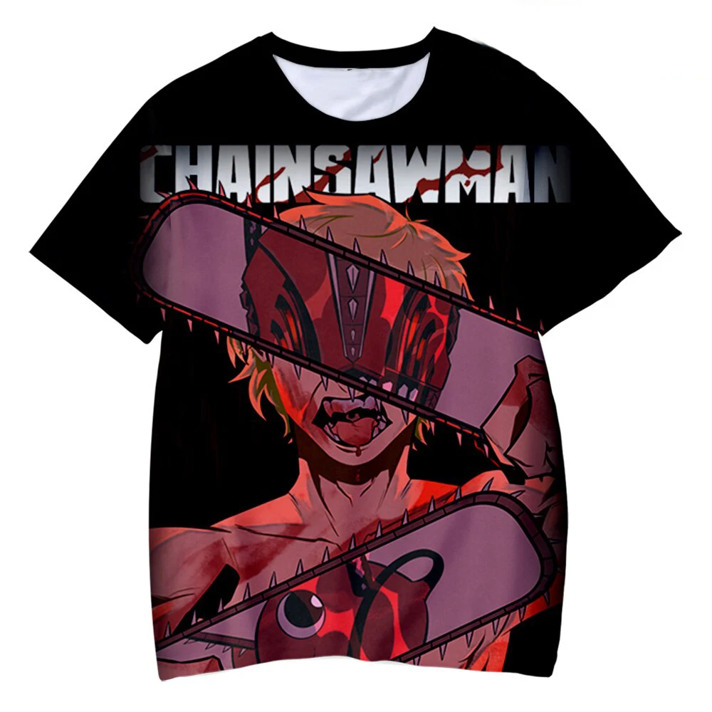 

Hot Sale Anime Chainsaw 3D Print T Shirts Summer Fashion Men Women T Shirt Hip Hop Oversized Streetwear Boys Girls Tops Clothing