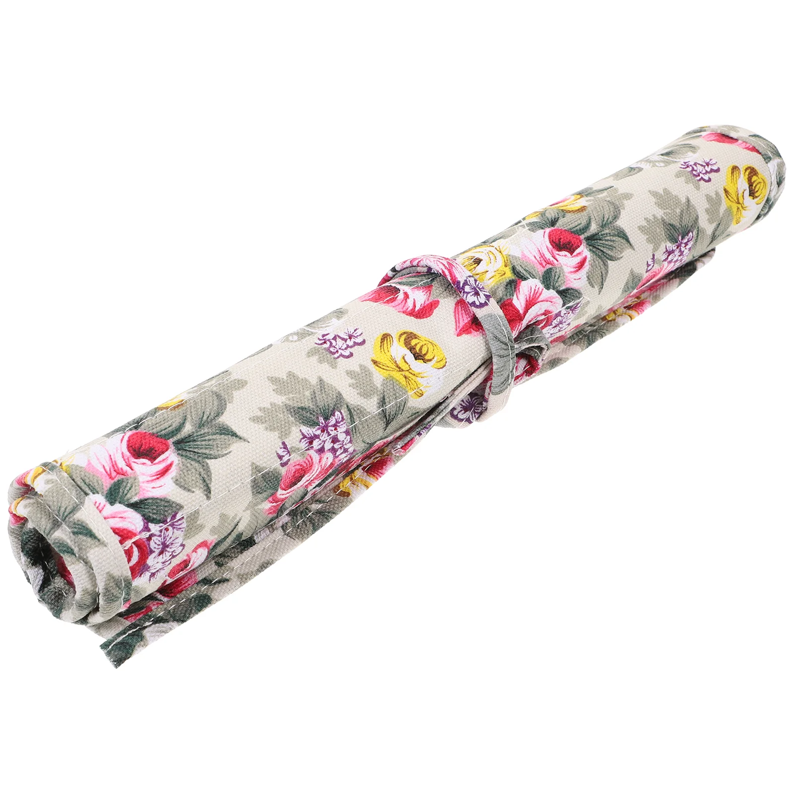 

Pens Colored Holder Canvas Wrap Roll Case Colored Pen Holder Travel Organizer with 22 Slots for Kids and Adults