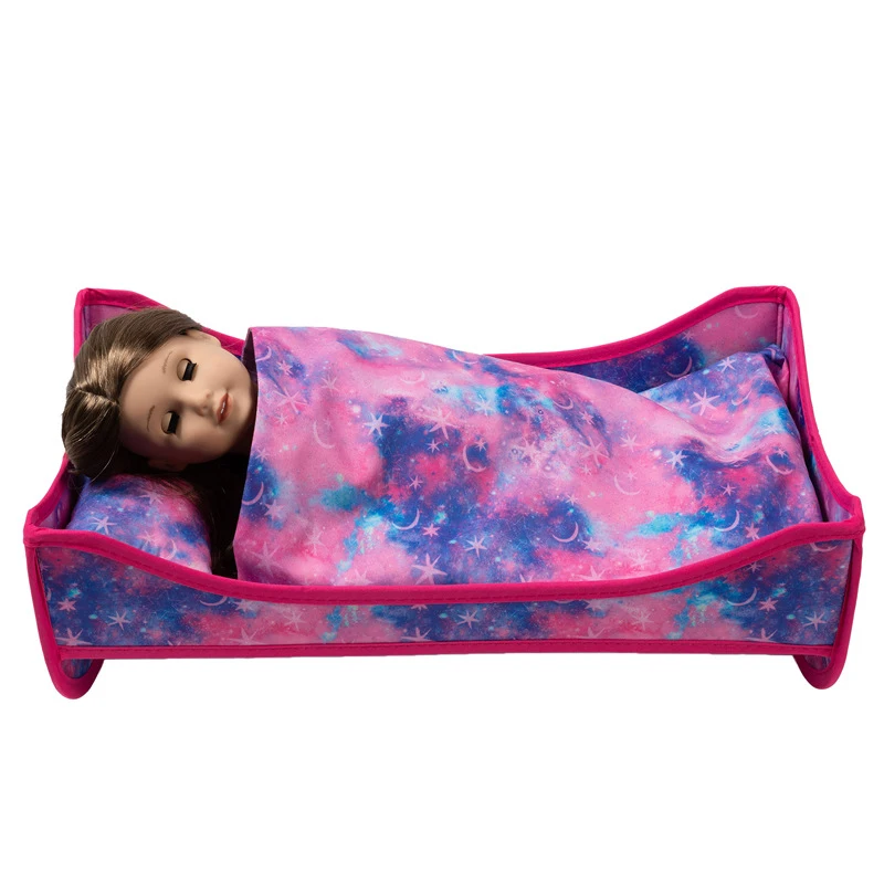 

New Rebirth Doll Toy Bed Accessories 18 Inch American Girl Housewarming Doll Doll Doll Bed Rebirth Doll Toy Accessories