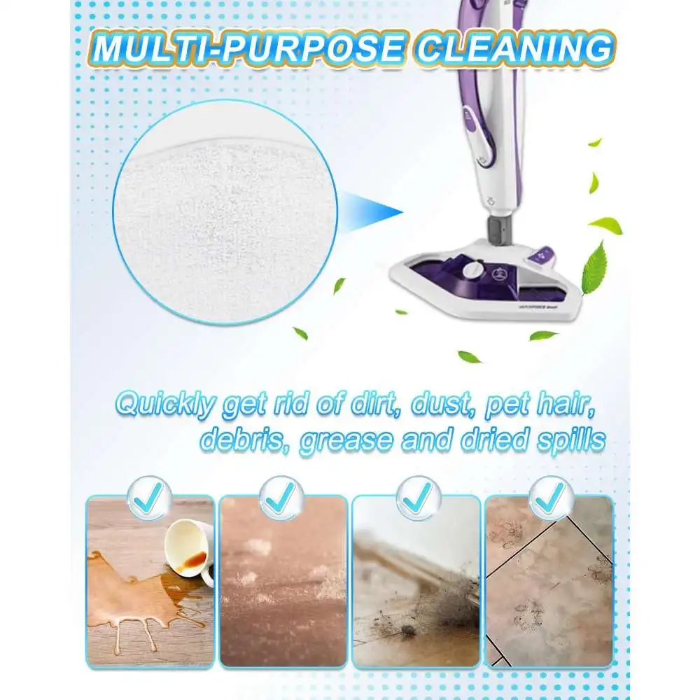 Фото Сменные насадки из микрофибры для Polti Vaporetto SV420, Frescovapor, SV440 Double, SV450, SV460, Smart 100 T, моющиеся салфетки из микрофибры №5