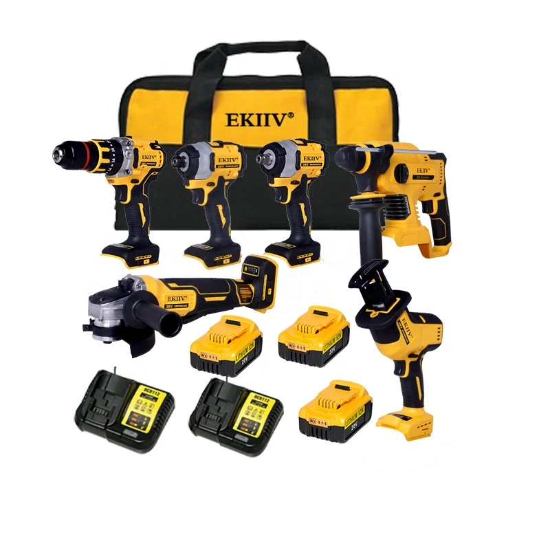 

Selling Low-priced 6-in-1 Electric Tool Combination Set Combination Set Electric Drill Cordless Electric 20v 21v Tool Set