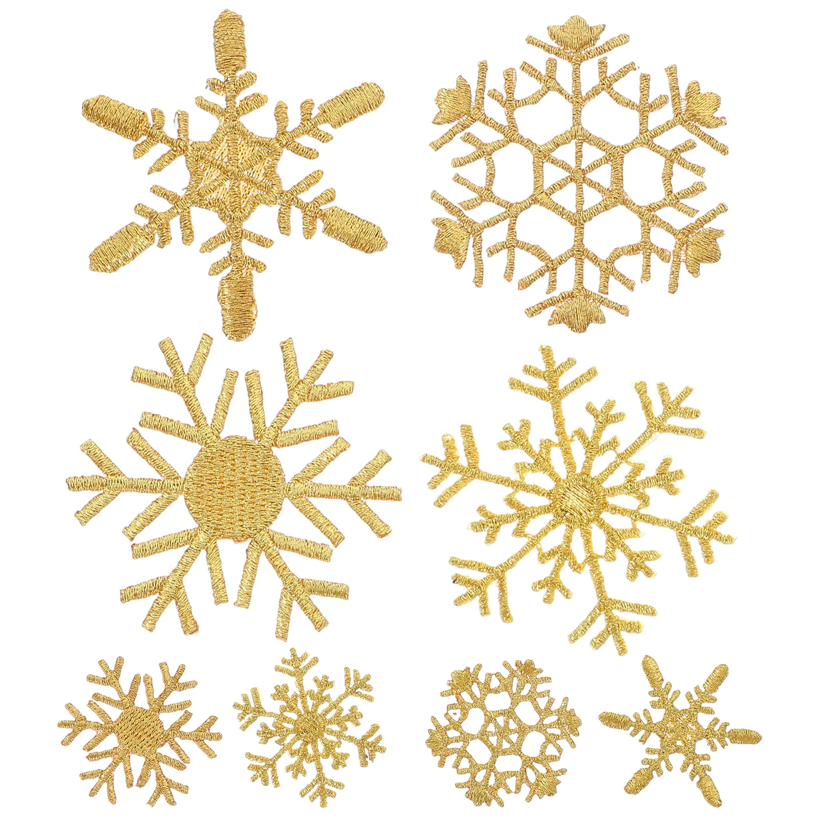 8 шт. товары для рождественской вечеринки вышитая нашивка в виде снежинки