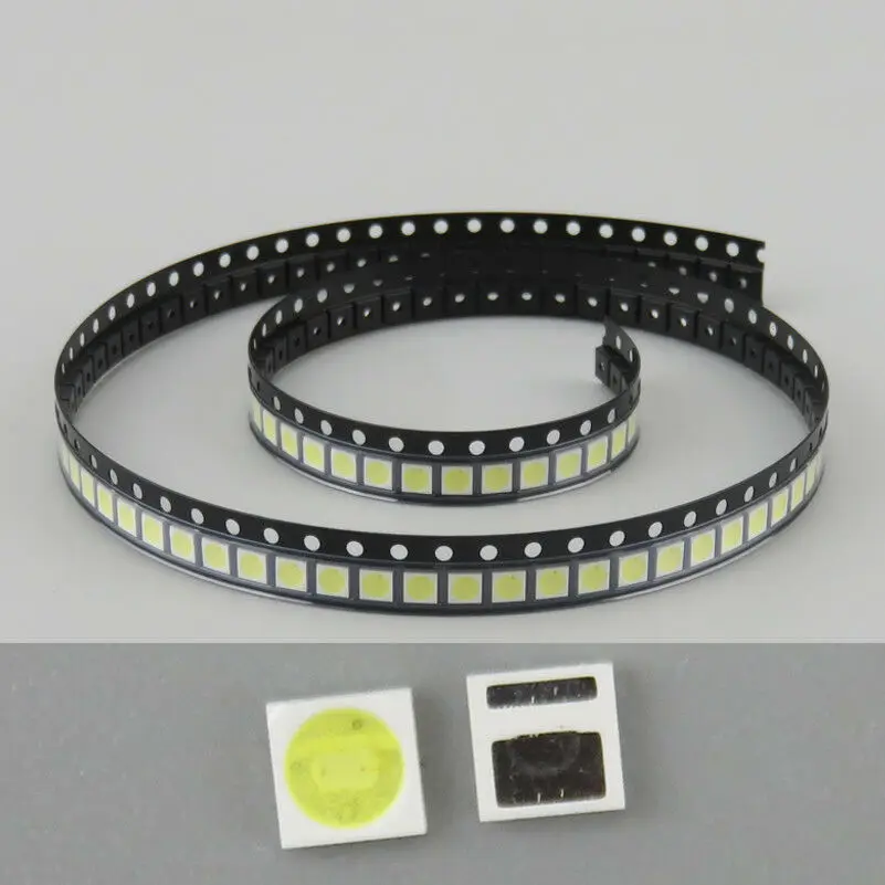 

Durable New Backlight Strip Bar Components 100Pcs 12000-15000K 350mA Cool White For LED Lamp Beads Repair TV SMD