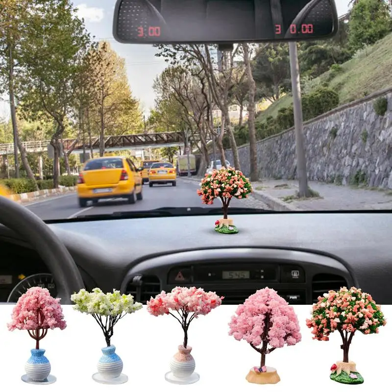 

Artificial Flower Decorations For Car Interior Accessories Cute Creative Car Center Console Ornament Multi-modeling Design