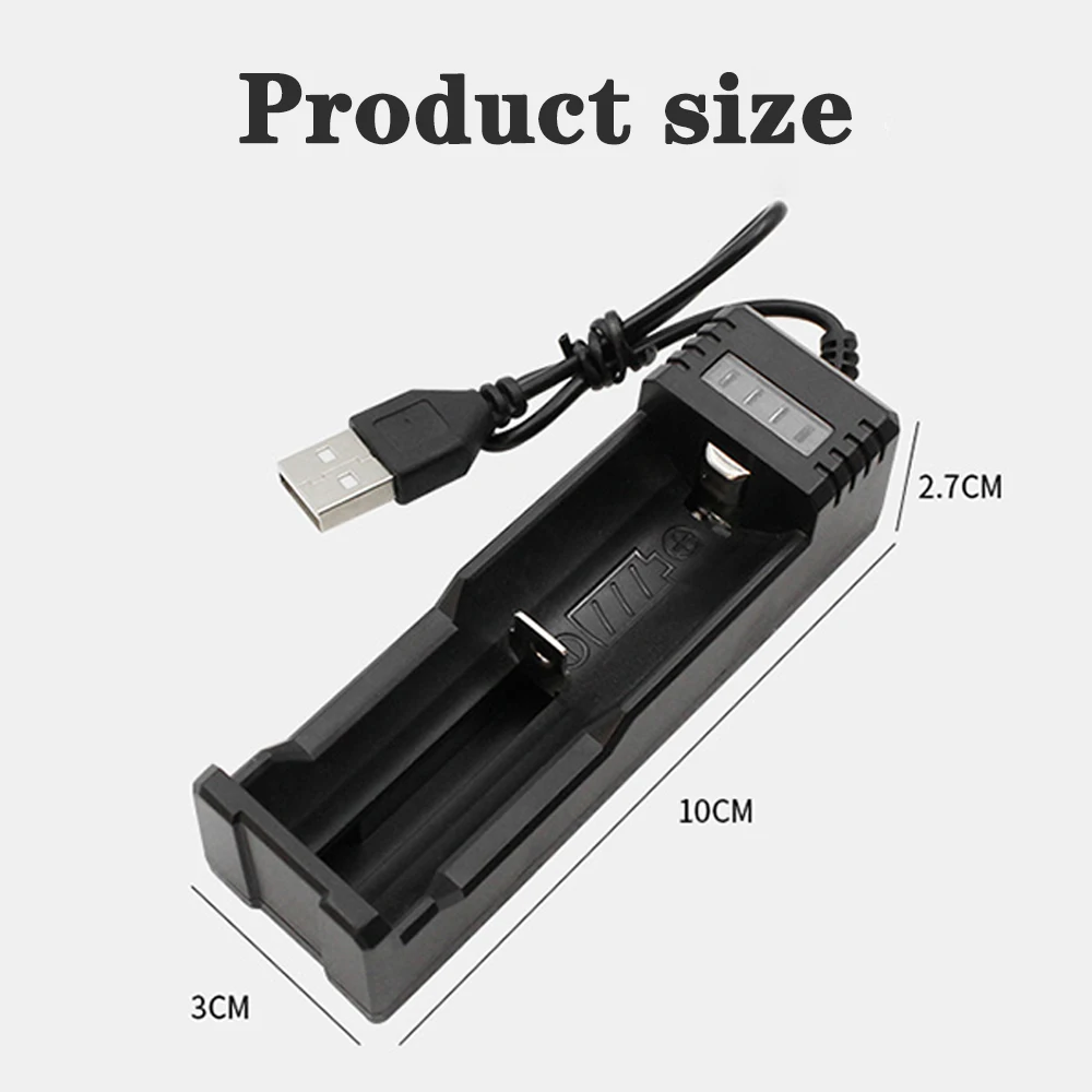 Универсальное интеллектуальное зарядное устройство USB с одним слотом 18650