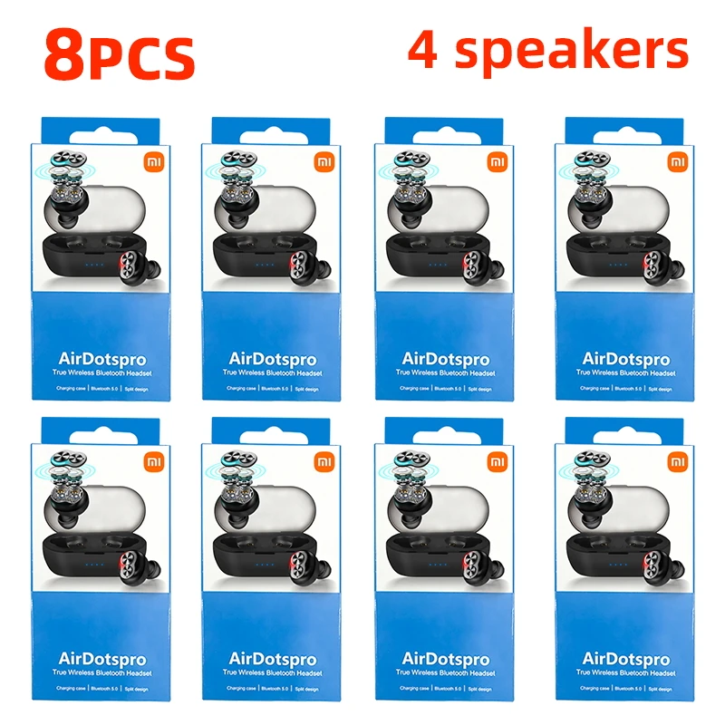 Беспроводные наушники Xiaomi TWS Bluetooth-наушники 4 динамика стерео гарнитура с