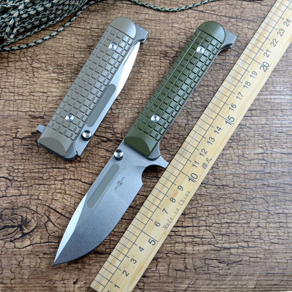 TWO SUN TS394 Складной нож D2 Stonewash Blade G10 Ручка Открытый Кемпинг Охота Карманный