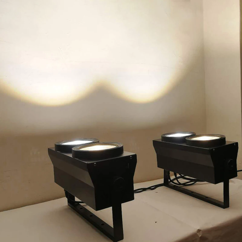 

Two-eyed Audience Light COB Surface Light Wedding Performance Positive White Fill Light Bar Stage Lighting