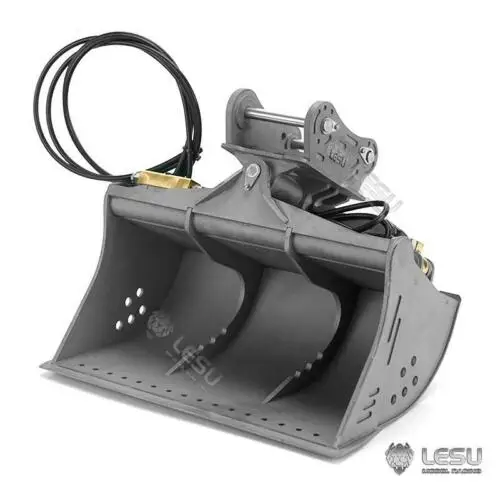 1/14 Lesu C374 RC Экскаватор Металлическое гидравлическое наклонное ведро Модель