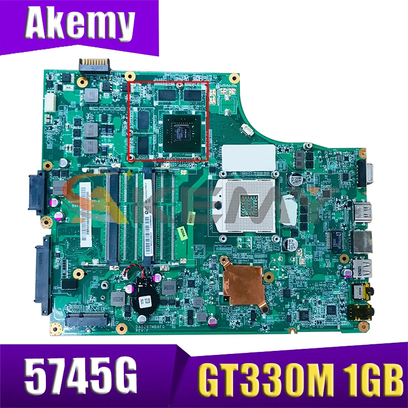 

AKEMY DA0ZR7MB8F0 MBPU306001 MB.PU306.001 For Acer aspire 5745 5745G laptop motherboard HM55 DDR3 GT330M 1GB