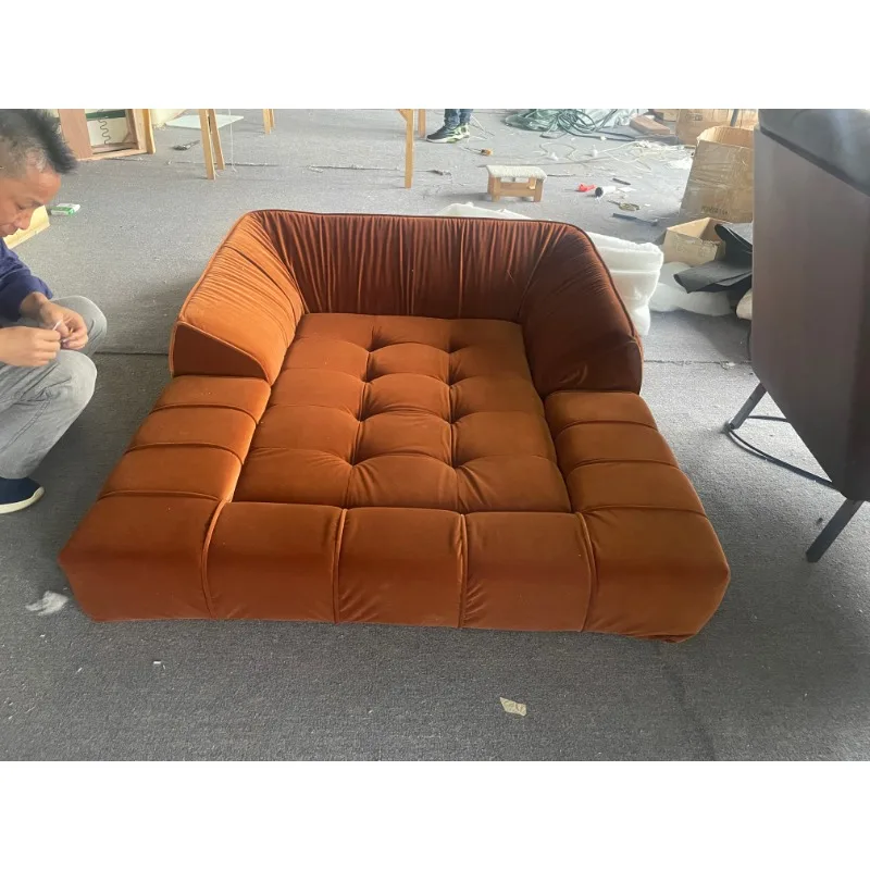 Мебель для гостиной модульный напольный диван комбинированный современный