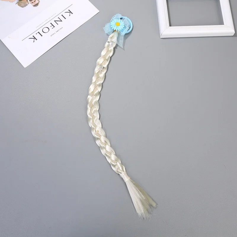 

Креативная оплетка для парика принцессы Серебряная детская тестовая оплетка оптовая продажа резиновая повязка для волос висячая за ухом