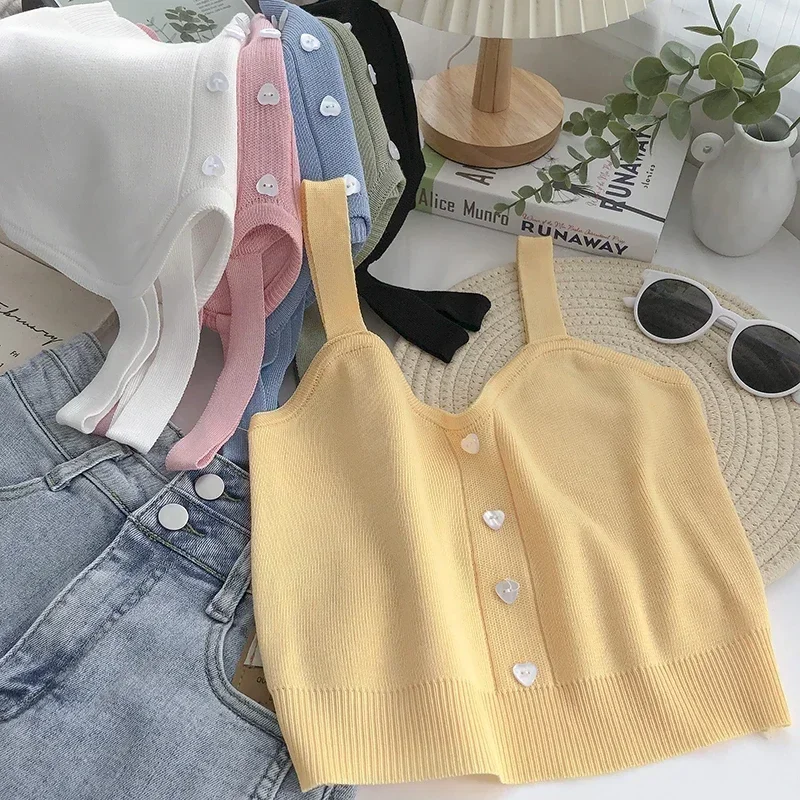 Sin Женская Эластичная Короткая Майка С V-образным Вырезом Без Рукавов Одной