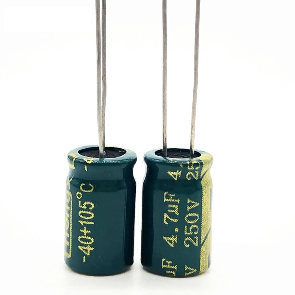 

20pcs/lot S81 250v 4.7UF aluminum electrolytic capacitor size 8*12 4.7UF 20%