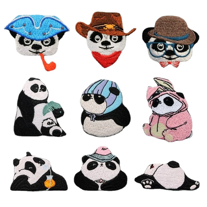 

Роскошные нашивки с вышивкой, 20 шт./лот, модные нашивки в виде панды для рубашек, сумок, украшения для одежды, аксессуары для рукоделия, аппликация «сделай сам», подарок для свадебвечерние НКИ