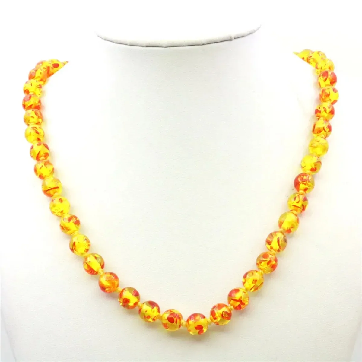 YOUCAIHUA JEWELRY Черное синее золотистое ожерелье из каучука 8 мм